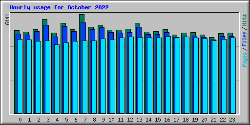 Hourly usage for October 2022